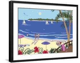 Down By The Seashore-Cindy Wider-Framed Giclee Print