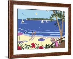Down By The Seashore-Cindy Wider-Framed Giclee Print