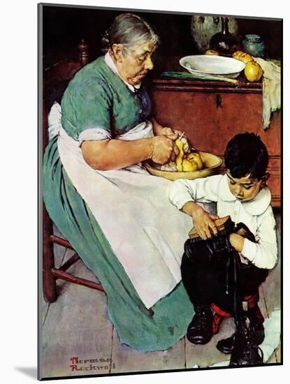 "Down-East  Ambrosia", March 19,1938-Norman Rockwell-Mounted Giclee Print