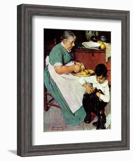 "Down-East  Ambrosia", March 19,1938-Norman Rockwell-Framed Giclee Print