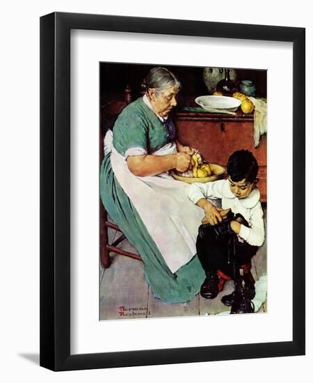 "Down-East  Ambrosia", March 19,1938-Norman Rockwell-Framed Giclee Print