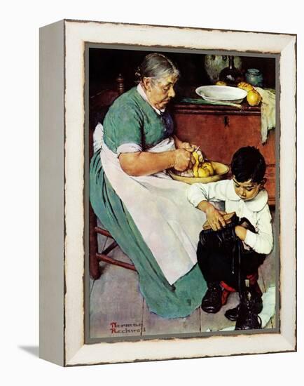 "Down-East  Ambrosia", March 19,1938-Norman Rockwell-Framed Premier Image Canvas