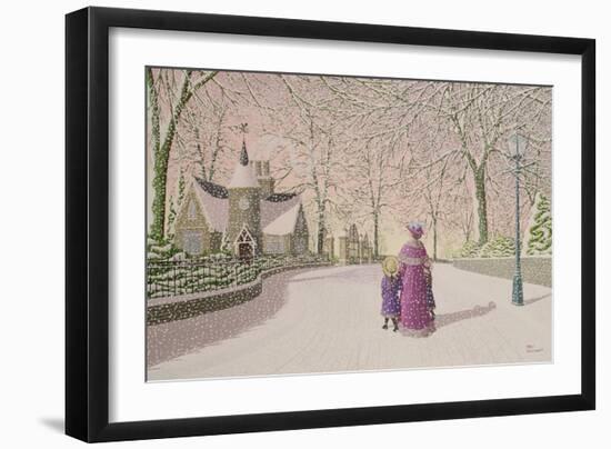 Down Lodge Lane-Peter Szumowski-Framed Giclee Print