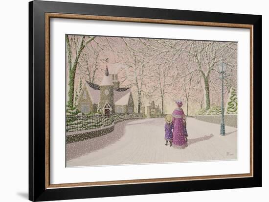 Down Lodge Lane-Peter Szumowski-Framed Giclee Print