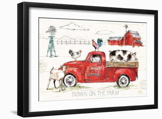 Down on the Farm II-Anne Tavoletti-Framed Premium Giclee Print