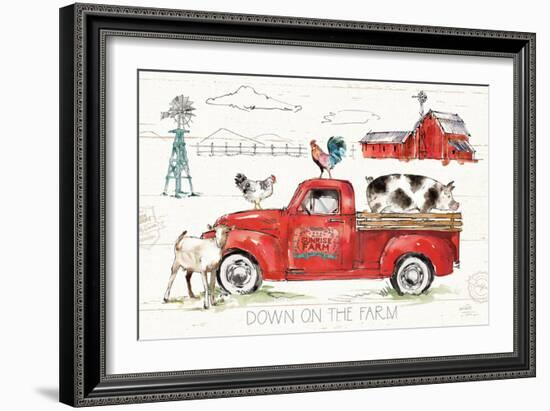 Down on the Farm II-Anne Tavoletti-Framed Premium Giclee Print