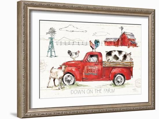 Down on the Farm II-Anne Tavoletti-Framed Art Print