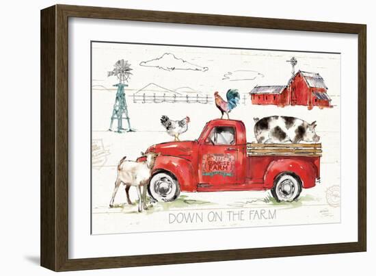 Down on the Farm II-Anne Tavoletti-Framed Art Print