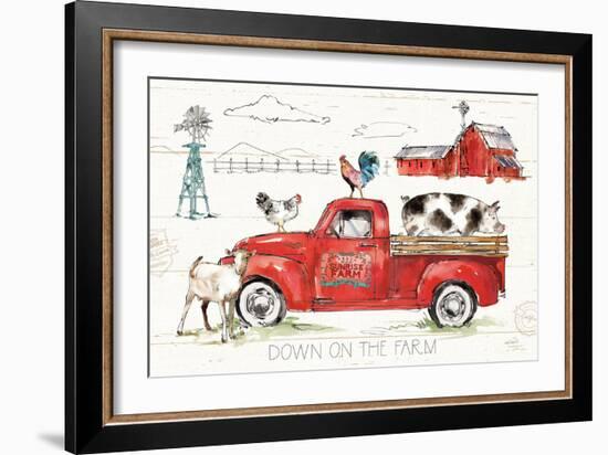 Down on the Farm II-Anne Tavoletti-Framed Art Print