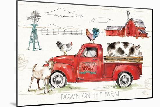 Down on the Farm II-Anne Tavoletti-Mounted Art Print