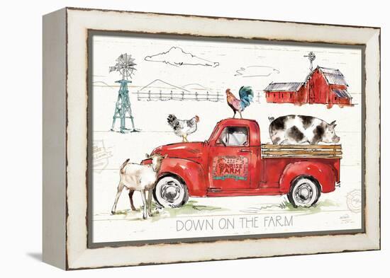 Down on the Farm II-Anne Tavoletti-Framed Stretched Canvas