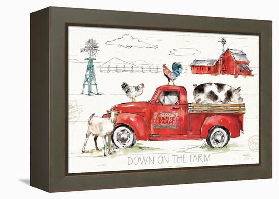 Down on the Farm II-Anne Tavoletti-Framed Stretched Canvas