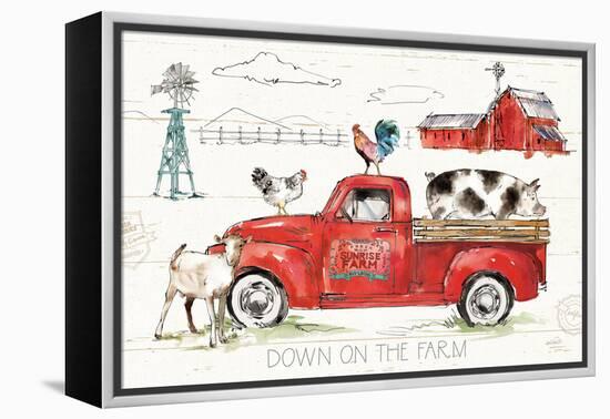 Down on the Farm II-Anne Tavoletti-Framed Stretched Canvas