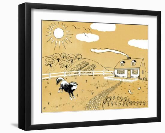 Down on the Farm - Jack & Jill-Paul Froelich-Framed Giclee Print