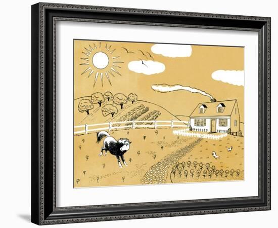 Down on the Farm - Jack & Jill-Paul Froelich-Framed Giclee Print