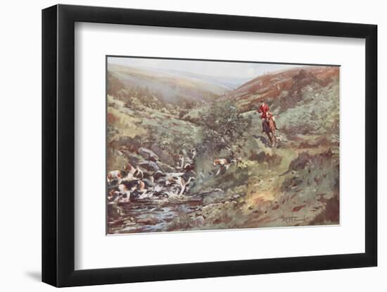 Down on the Water-Lionel Edwards-Framed Premium Giclee Print
