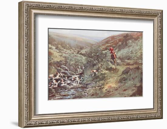 Down on the Water-Lionel Edwards-Framed Premium Giclee Print