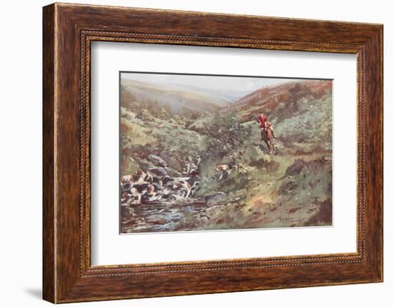 Down on the Water-Lionel Edwards-Framed Premium Giclee Print