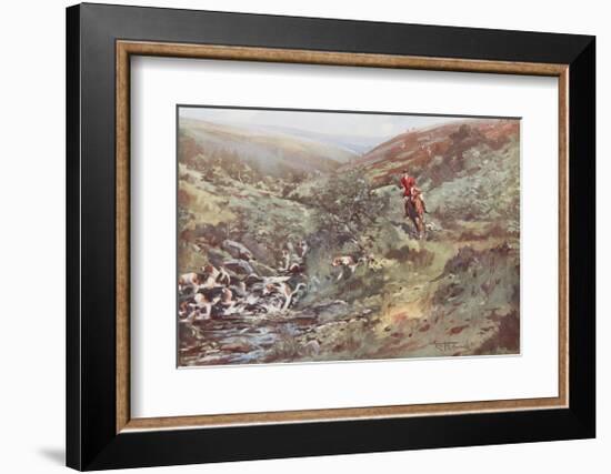 Down on the Water-Lionel Edwards-Framed Premium Giclee Print