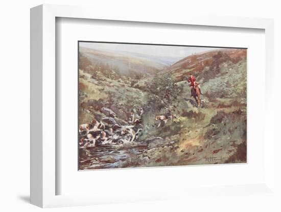 Down on the Water-Lionel Edwards-Framed Premium Giclee Print