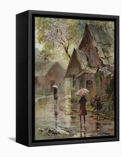 Down Pour-LaVere Hutchings-Framed Premier Image Canvas