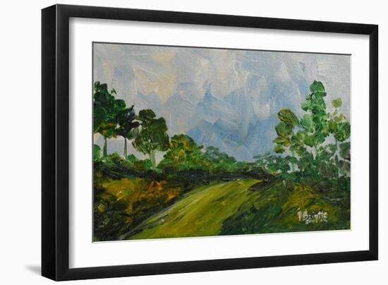 Down the Hill, 2014-Patricia Brintle-Framed Giclee Print