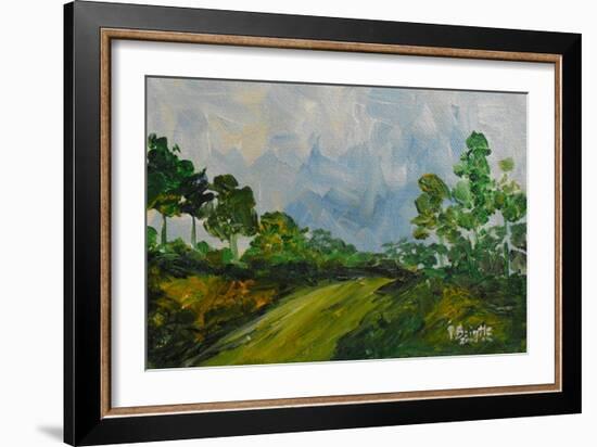 Down the Hill, 2014-Patricia Brintle-Framed Giclee Print