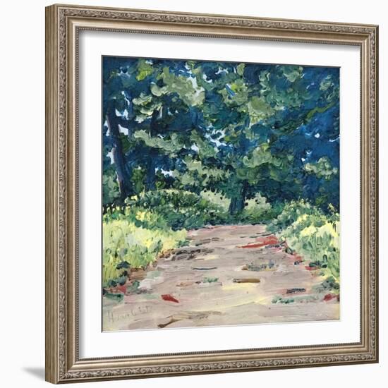 Down the Lane, 2008, (Oil on Canvas)-Helen White-Framed Giclee Print