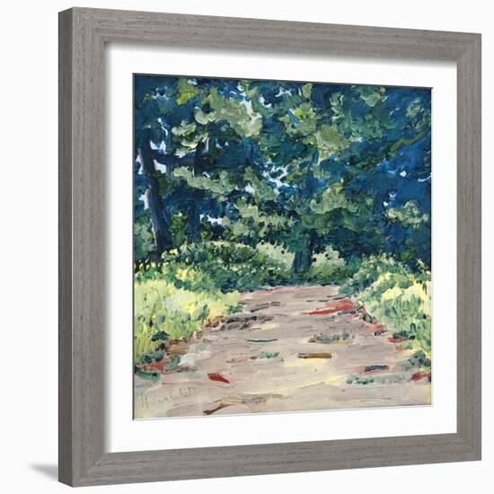 Down the Lane, 2008, (Oil on Canvas)-Helen White-Framed Giclee Print