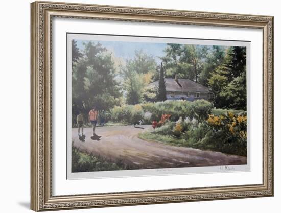 Down the Lane-Neville Clarke-Framed Collectable Print