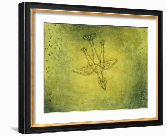 Down the More Troubling Bird-Paul Klee-Framed Giclee Print