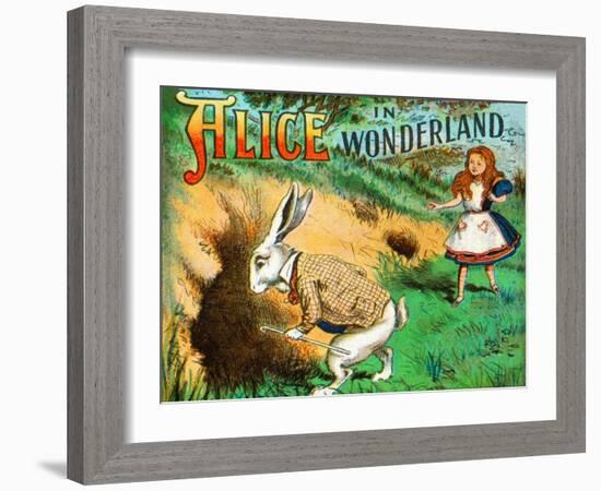 'Down the Rabbit Hole', c1900-Unknown-Framed Giclee Print