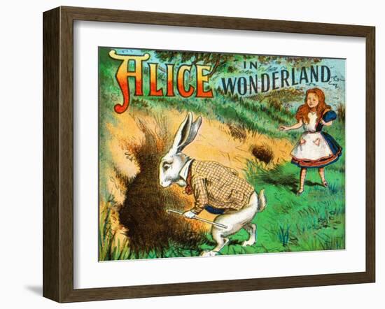 'Down the Rabbit Hole', c1900-Unknown-Framed Giclee Print