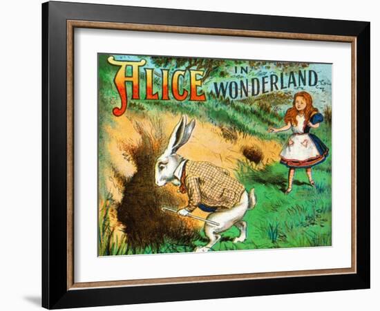 'Down the Rabbit Hole', c1900-Unknown-Framed Giclee Print