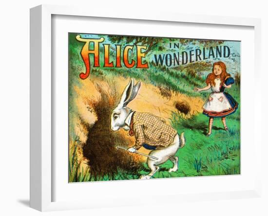 'Down the Rabbit Hole', c1900-Unknown-Framed Giclee Print