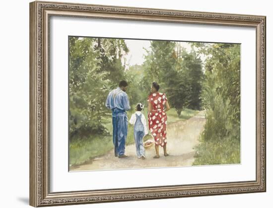 Down the Road-E^ B^ Lewis-Framed Art Print