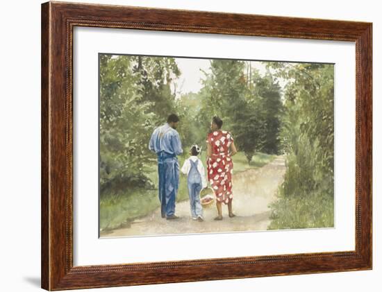 Down the Road-E^ B^ Lewis-Framed Art Print