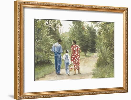 Down the Road-E^ B^ Lewis-Framed Art Print