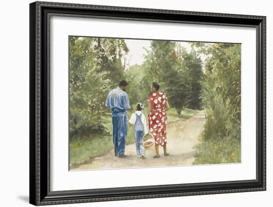 Down the Road-E^ B^ Lewis-Framed Art Print