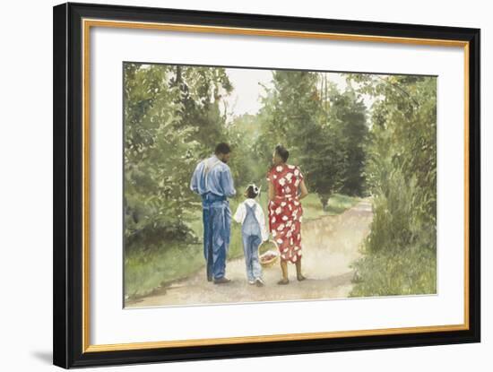 Down the Road-E^ B^ Lewis-Framed Art Print