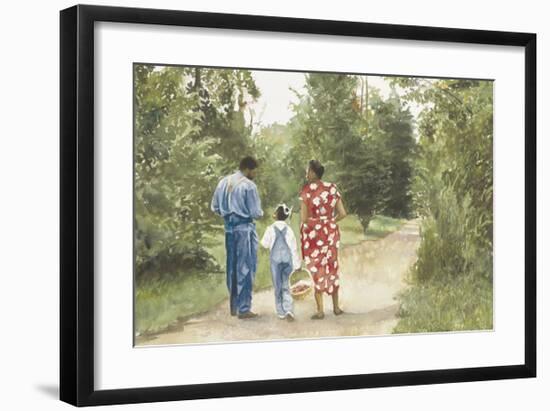 Down the Road-E^ B^ Lewis-Framed Art Print