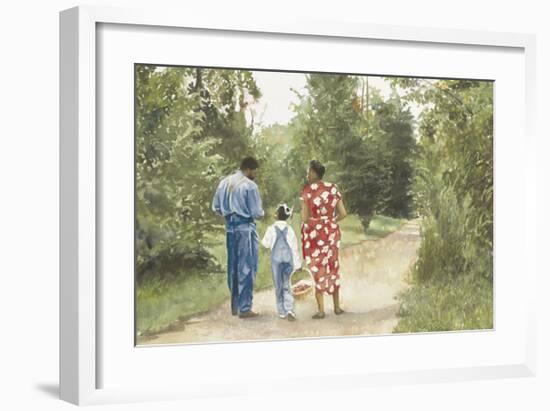 Down the Road-E^ B^ Lewis-Framed Art Print