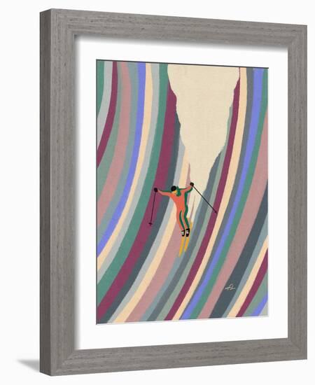 Down the Slope-Fabian Lavater-Framed Photographic Print