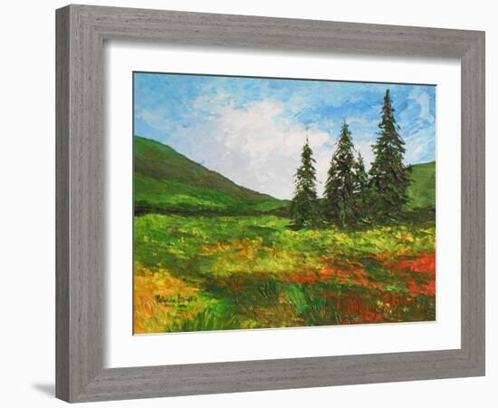 Down the Valley, 2012-Patricia Brintle-Framed Giclee Print