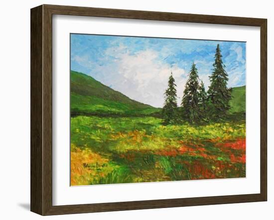 Down the Valley, 2012-Patricia Brintle-Framed Giclee Print