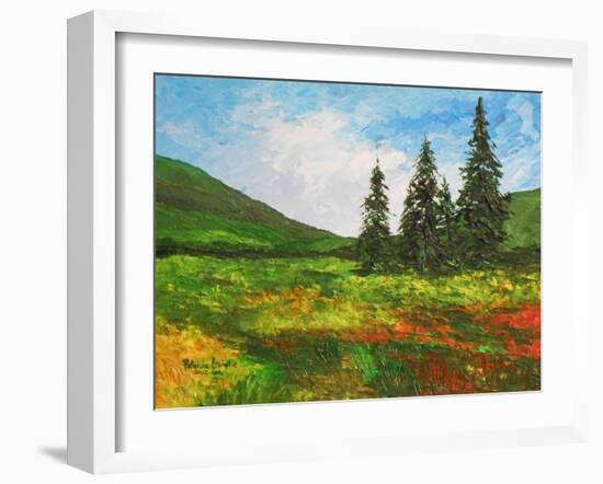 Down the Valley, 2012-Patricia Brintle-Framed Giclee Print