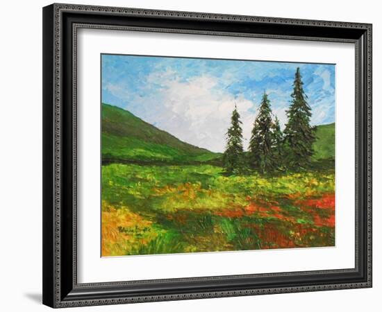 Down the Valley, 2012-Patricia Brintle-Framed Giclee Print