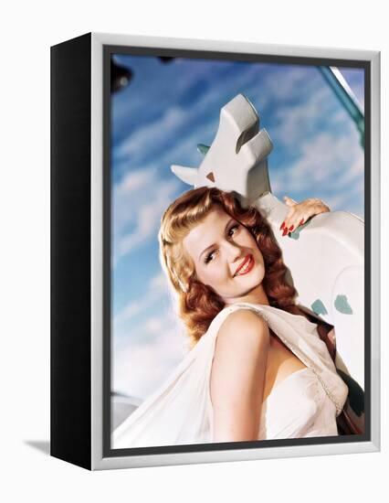 DOWN TO EARTH, 1947 directed by ALEXANDER HALL Rita Hayworth (photo)-null-Framed Stretched Canvas