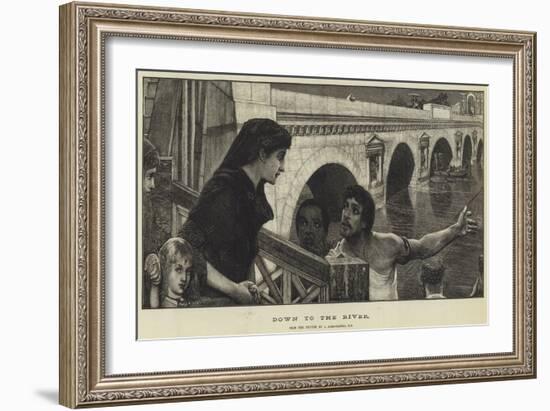 Down to the River-Sir Lawrence Alma-Tadema-Framed Giclee Print