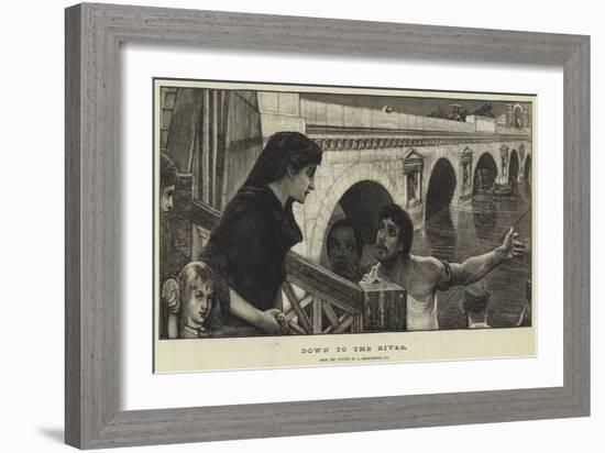 Down to the River-Sir Lawrence Alma-Tadema-Framed Giclee Print